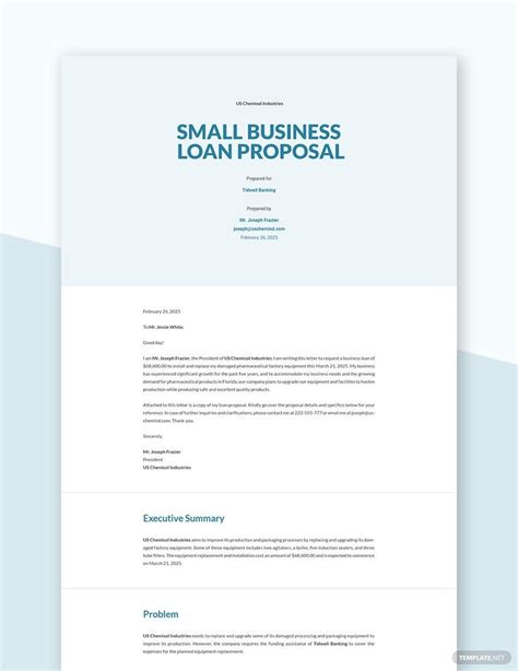 8 Business Loan Proposal Template - SampleTemplatess - SampleTemplatess